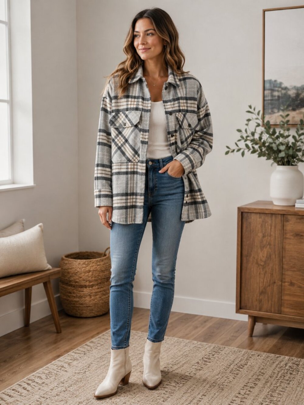 Zara Plaid Flannel Shacket